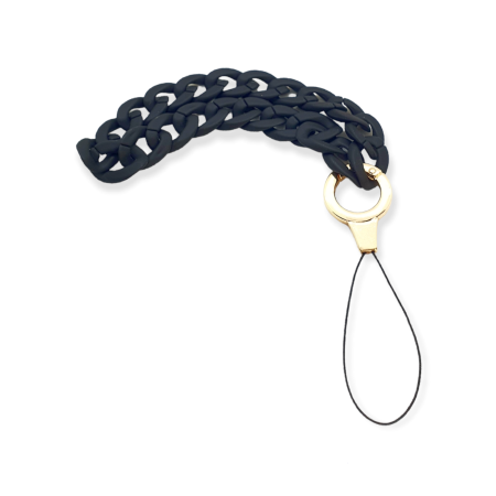 jewelry for phone with black bone chain1